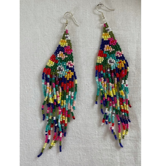 Anthropologie Jewelry - Anthropology Beaded Dangle Earrings
